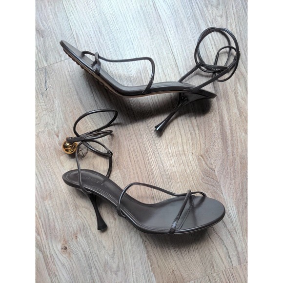 Bottega Veneta Stretch Barely There Sandal Strappy Heels Womens EU 39 - Picture 7 of 14
